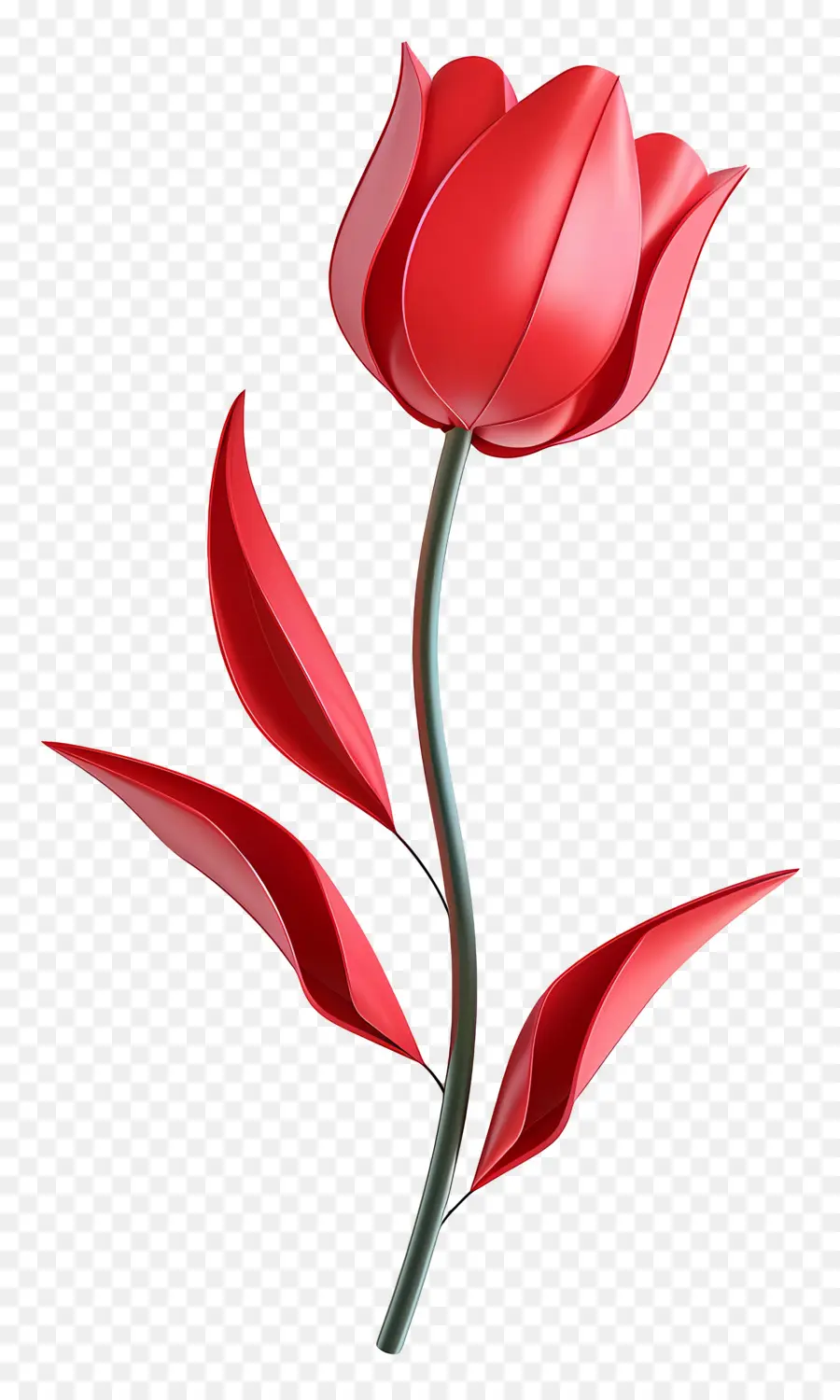 Flor 3d，Tulipanes PNG