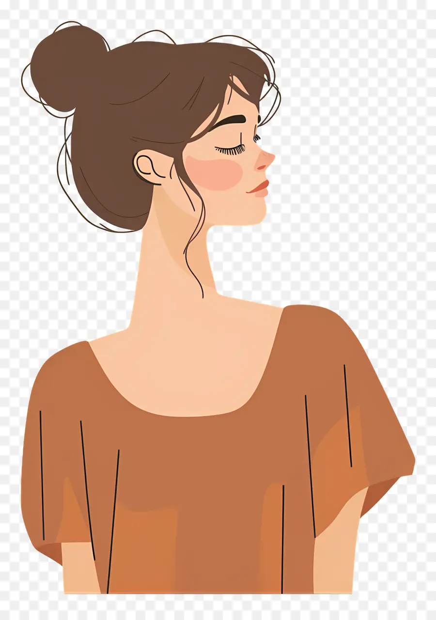 Mujer Elegante，Perfil De Mujer PNG