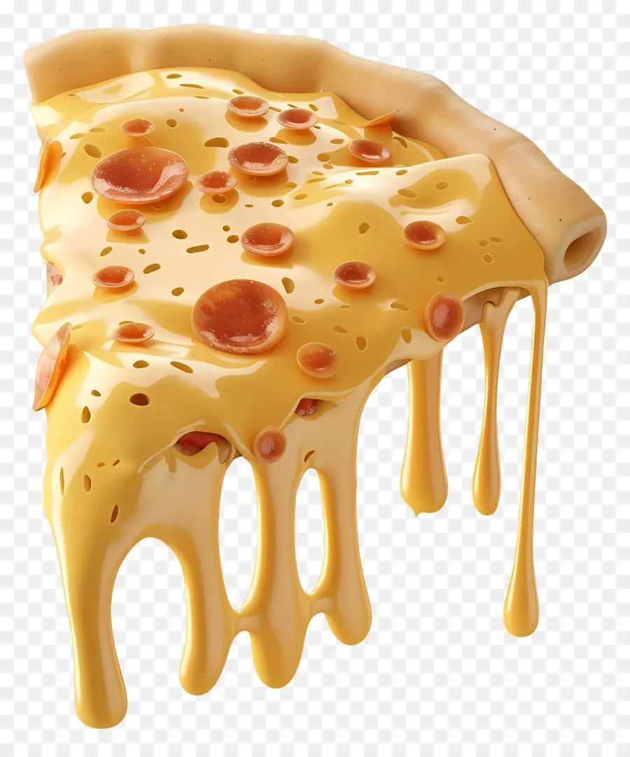 Pizza 3d，Rebanada De Pizza Con Queso PNG