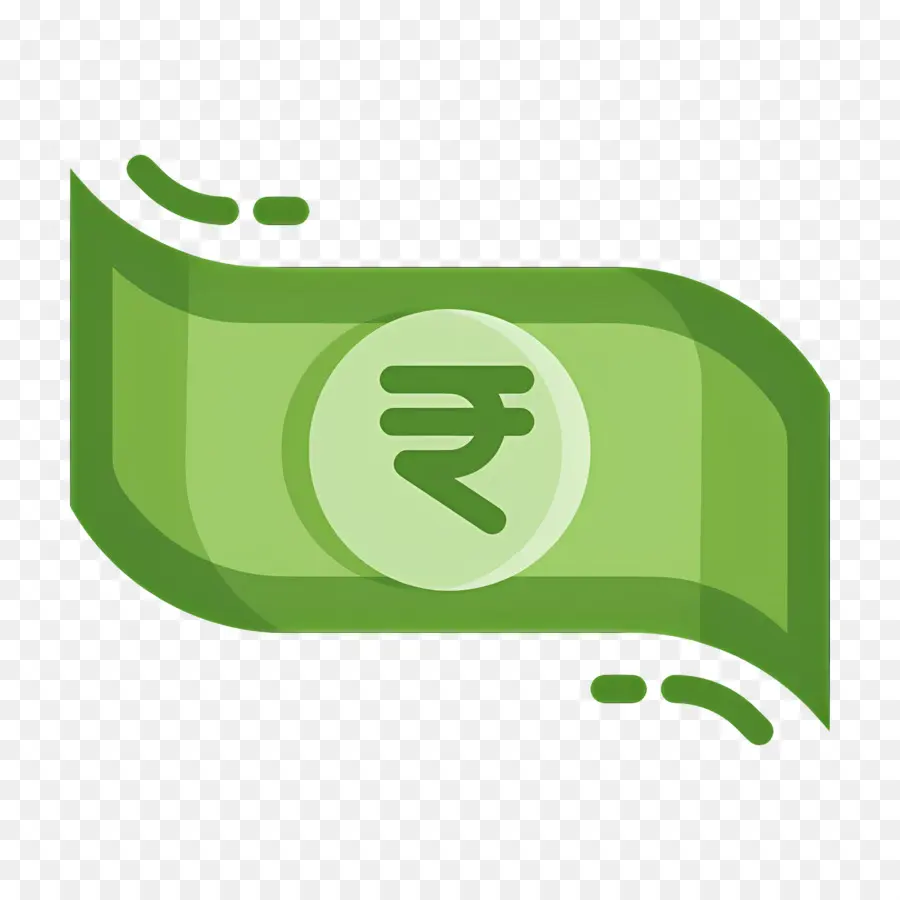 Rupias Indias，Dinero Verde PNG