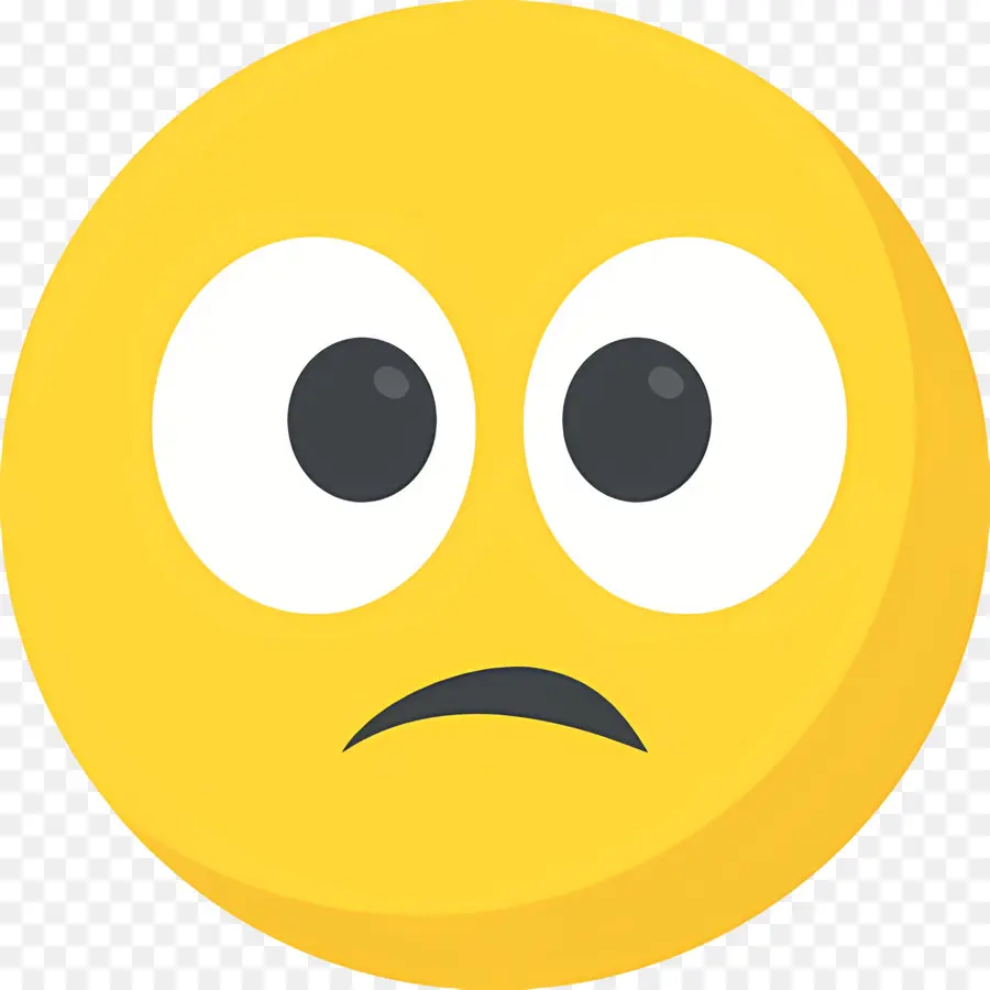 Emoji Sorprendido，Cara Aburrida PNG