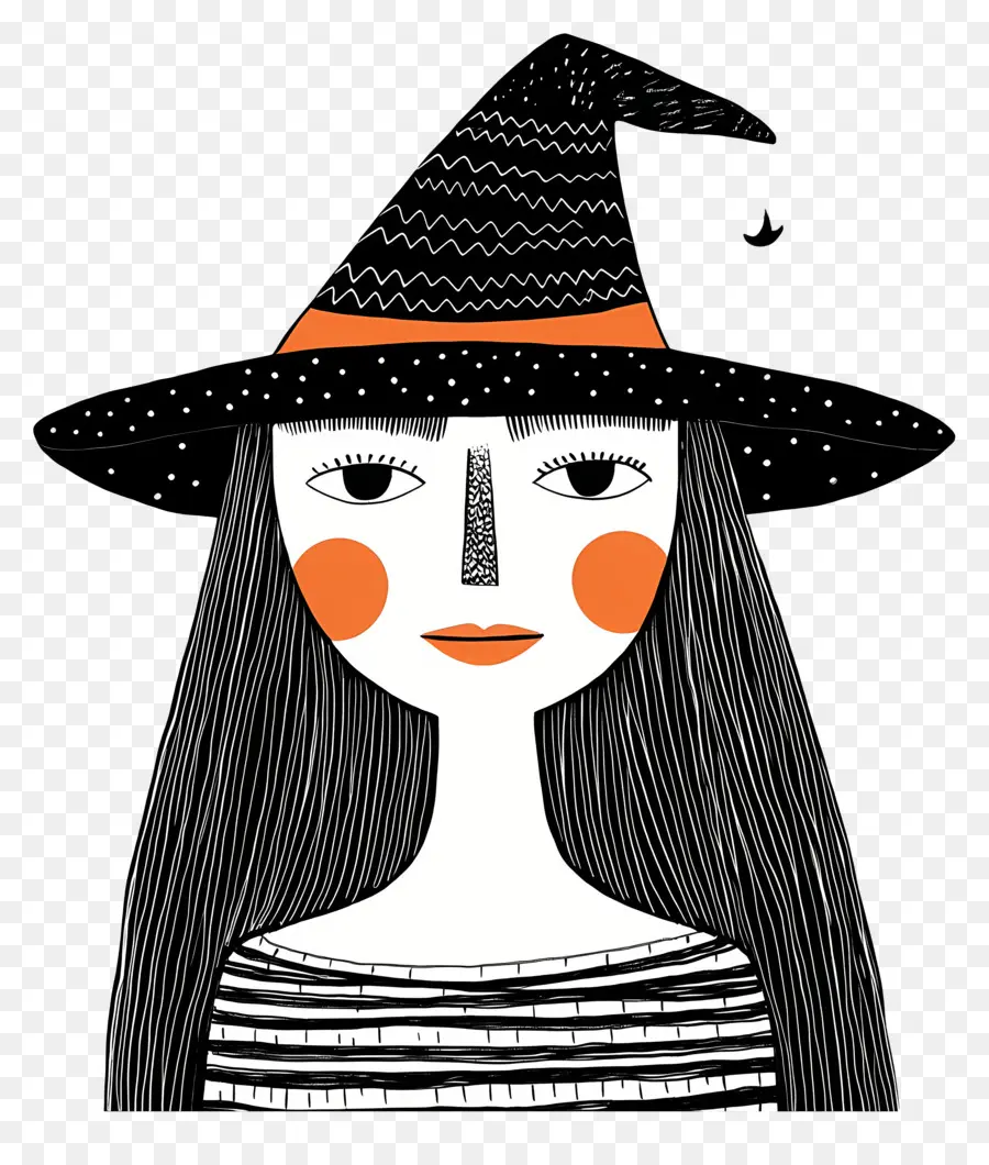 Bruja De Halloween，Bruja Con Sombrero PNG