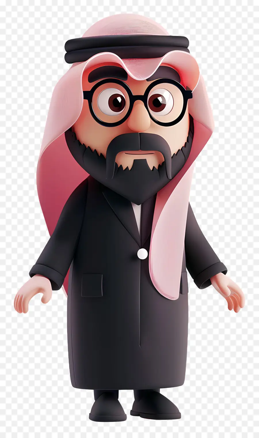 Empresario árabe Saudí，Personaje De Dibujos Animados PNG