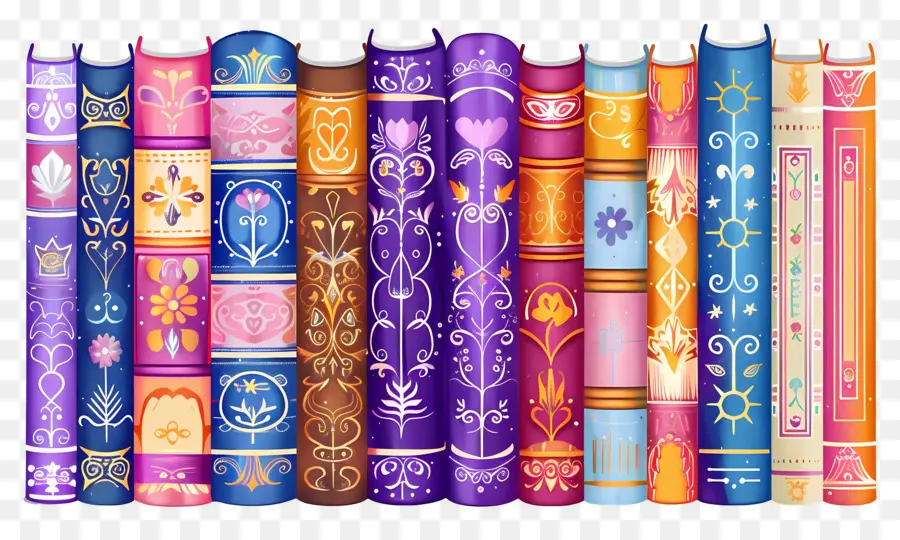 Libros De Pie，Libros Coloridos PNG