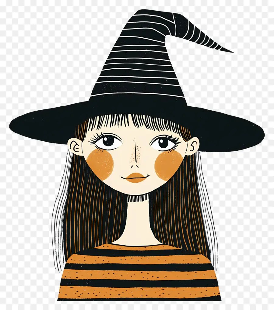 Bruja De Halloween，Bruja Con Sombrero PNG