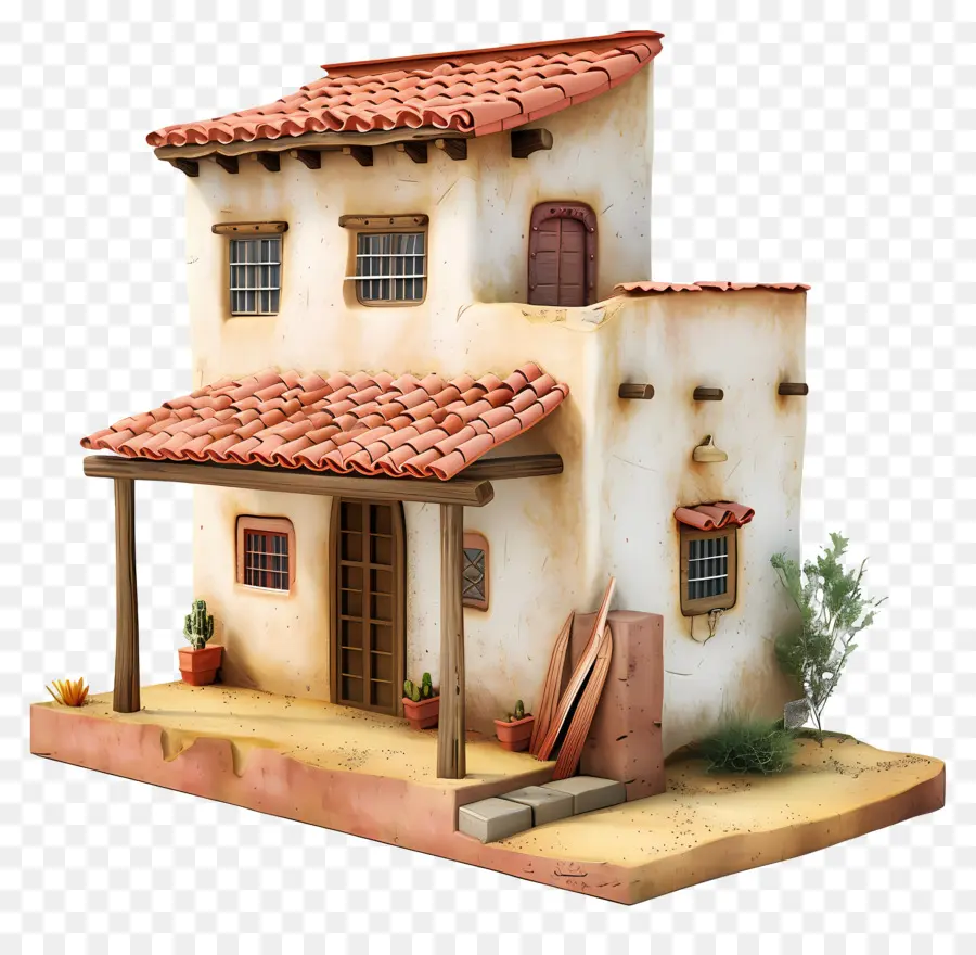 Casa 3d，Linda Casa De Garabatos PNG