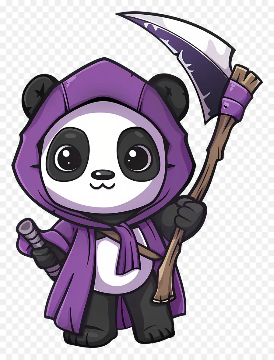 Lindo Panda，Panda Con Guadaña PNG