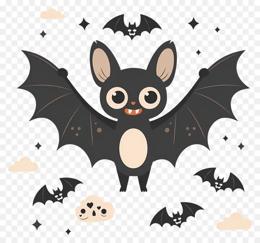 Murciélago De Halloween，Murciélago De Dibujos Animados PNG