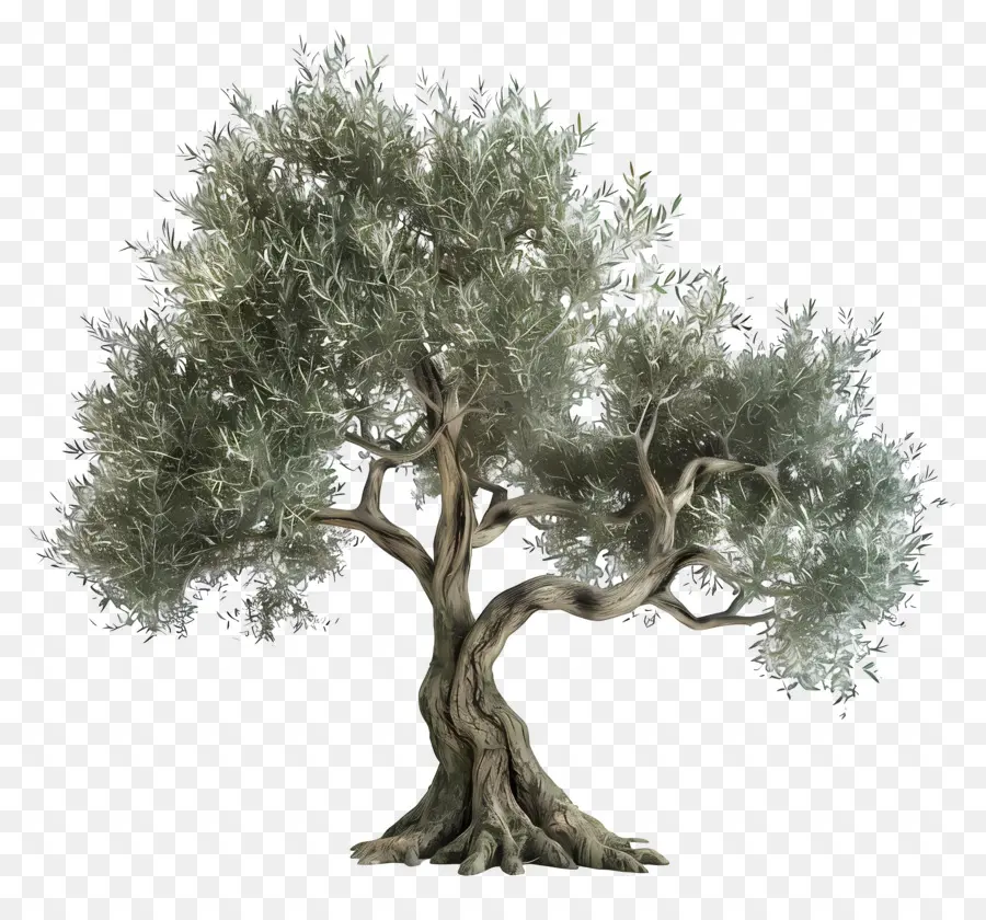 Árbol 3d，Olivo PNG