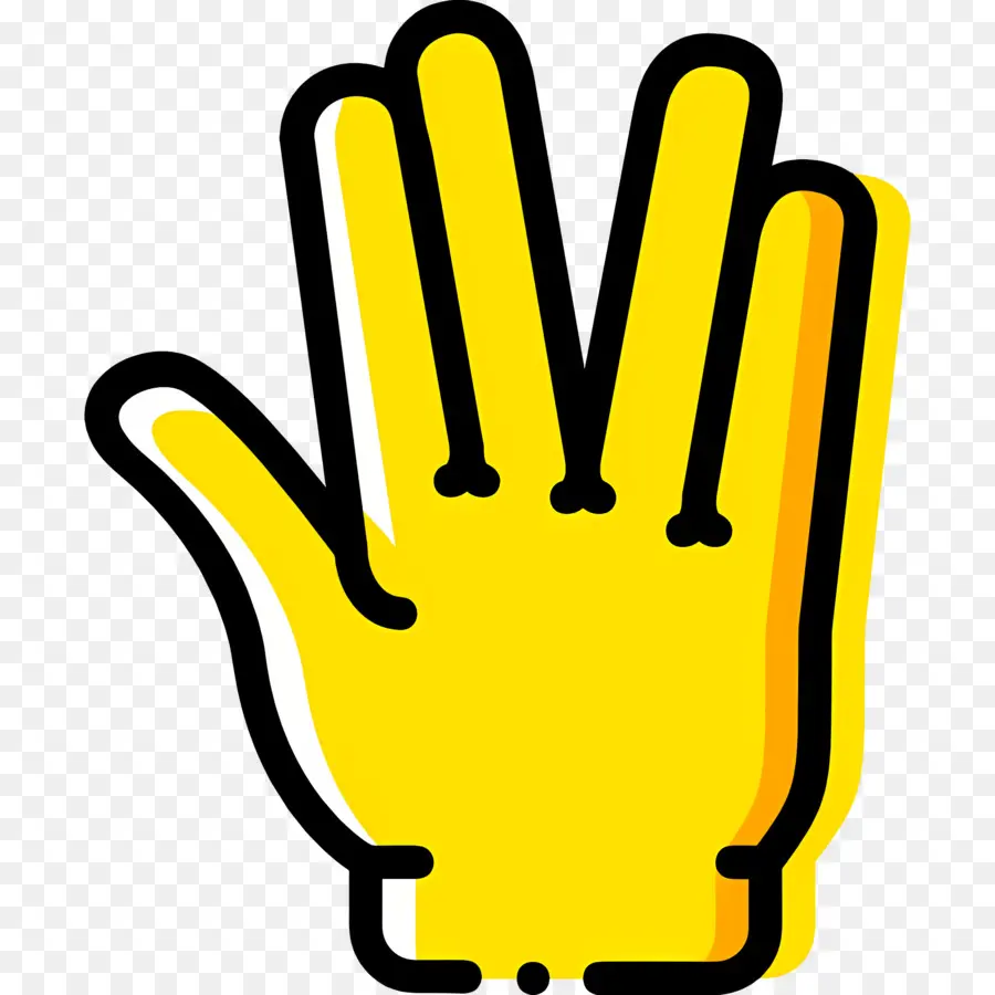 Emojis De Mano，Gesto De La Mano Amarilla PNG