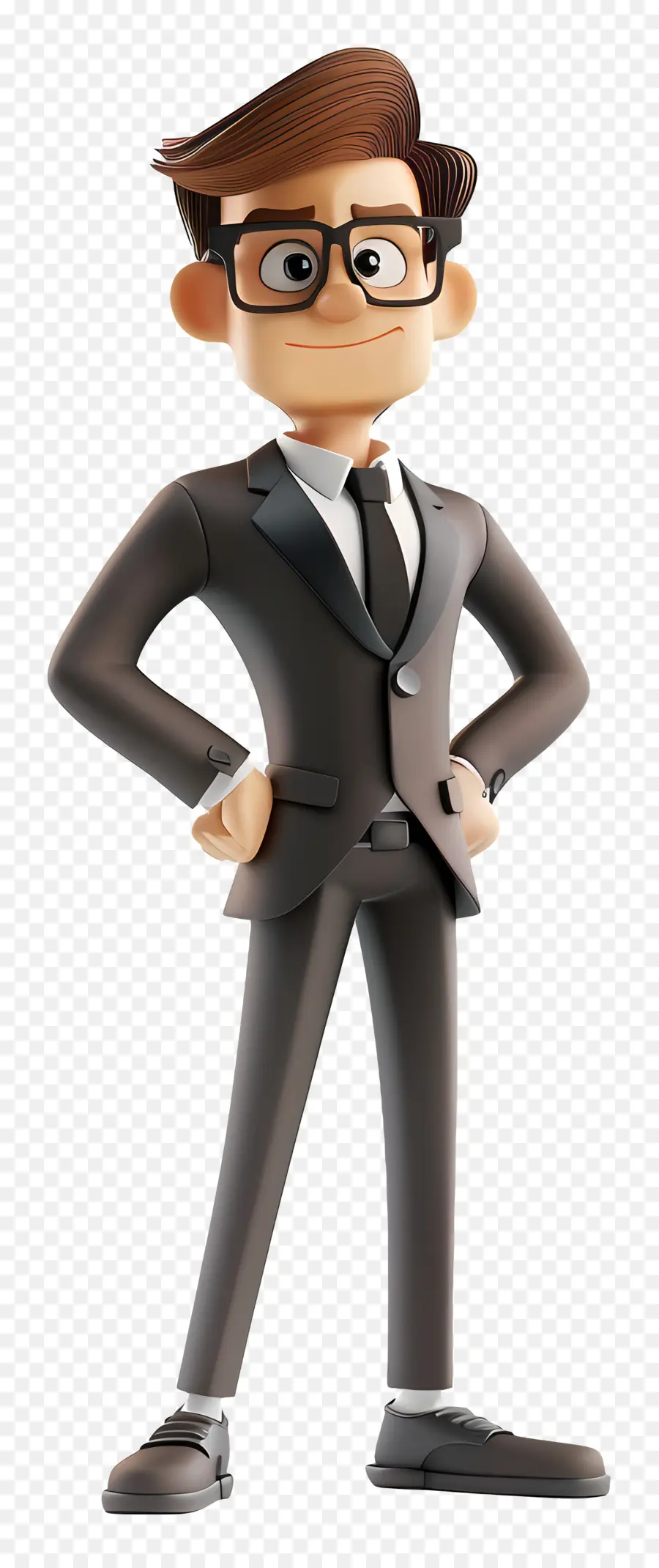 Hombre 3d，Empresario De Dibujos Animados PNG