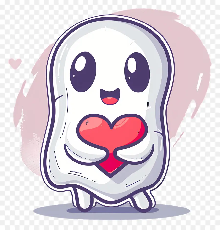 Lindo Fantasma，Lindo Fantasma Con Corazón PNG