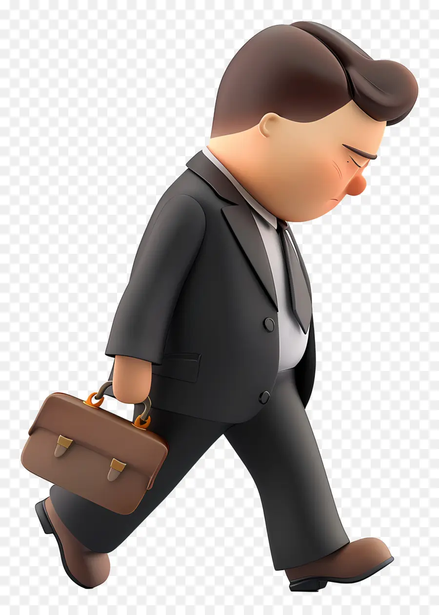 Empresario Cansado Caminando，Triste Empresario PNG