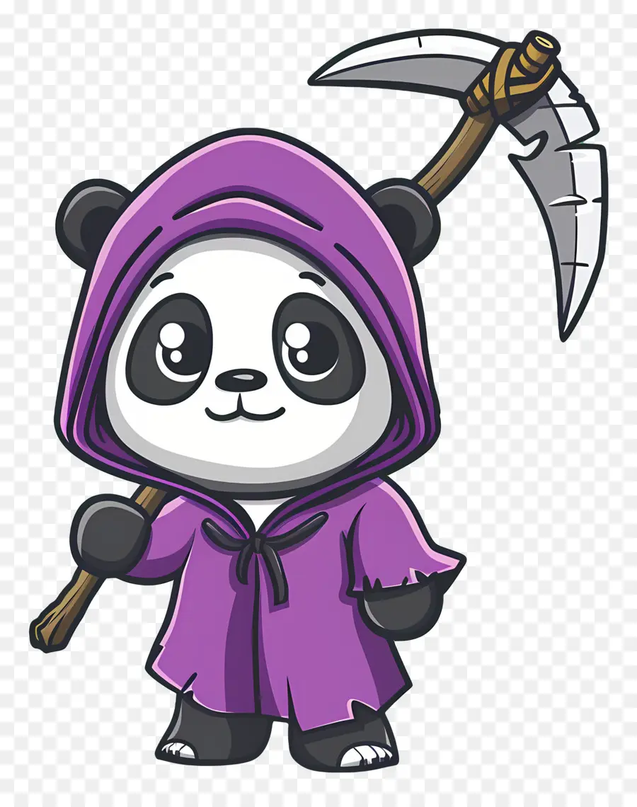 Lindo Panda，Panda Con Guadaña PNG