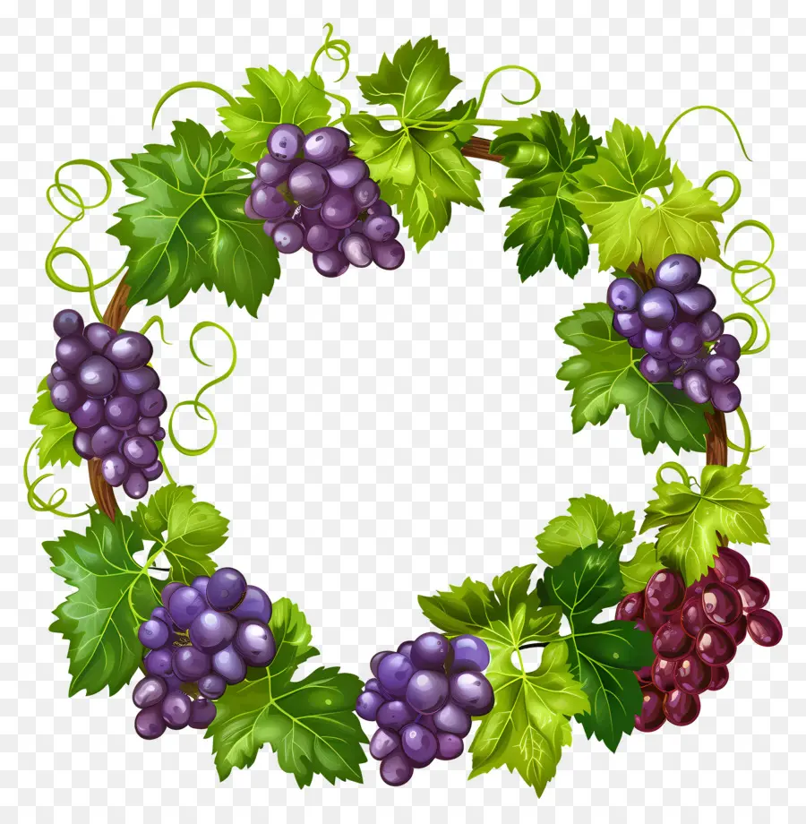 Corona De Uva，Uvas PNG