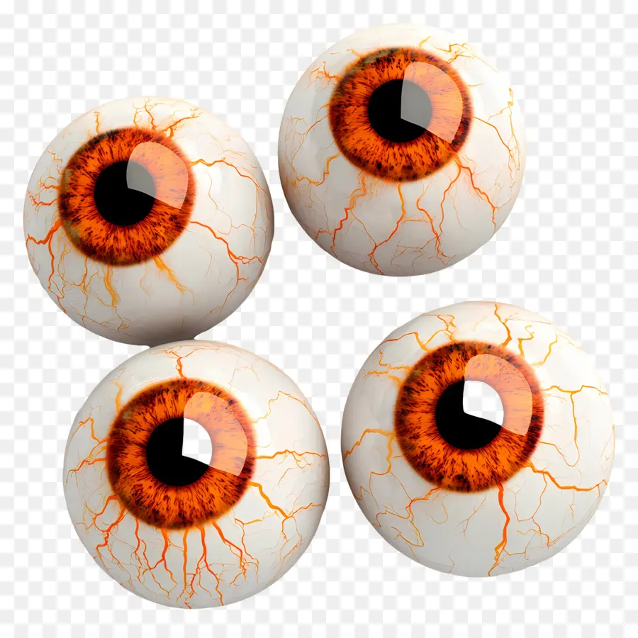 Globo Ocular De Halloween，Globos Oculares Realistas PNG