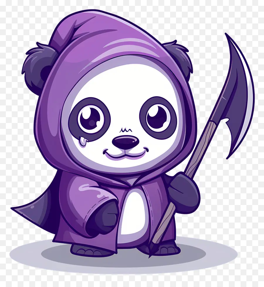 Lindo Panda，Panda Con Guadaña PNG