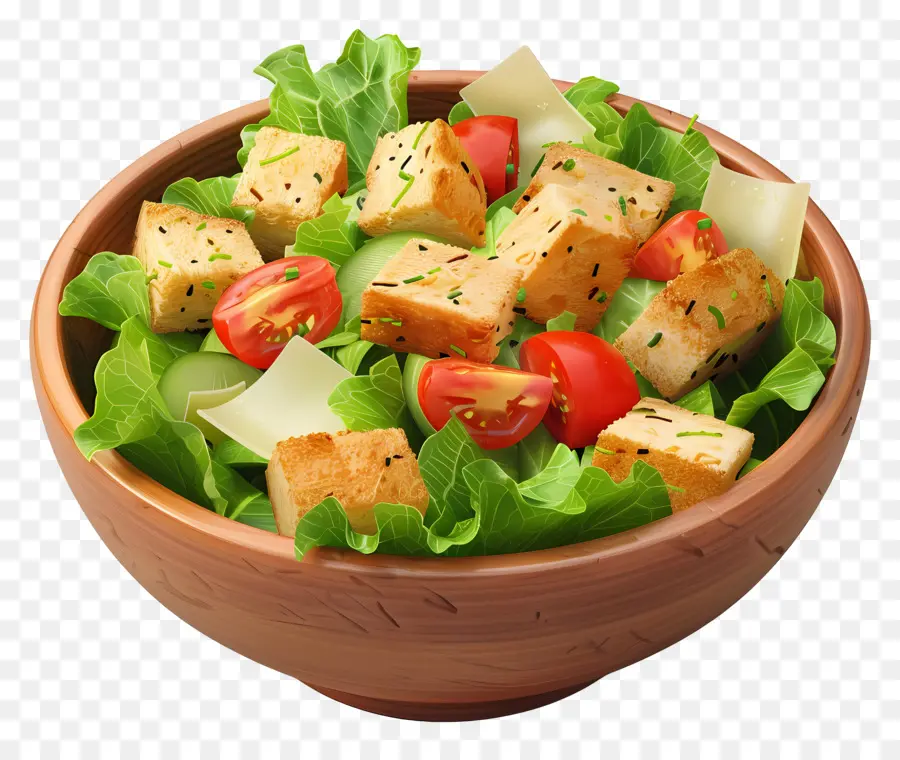 Ensalada Cesar，Ensalada Con Tofu PNG