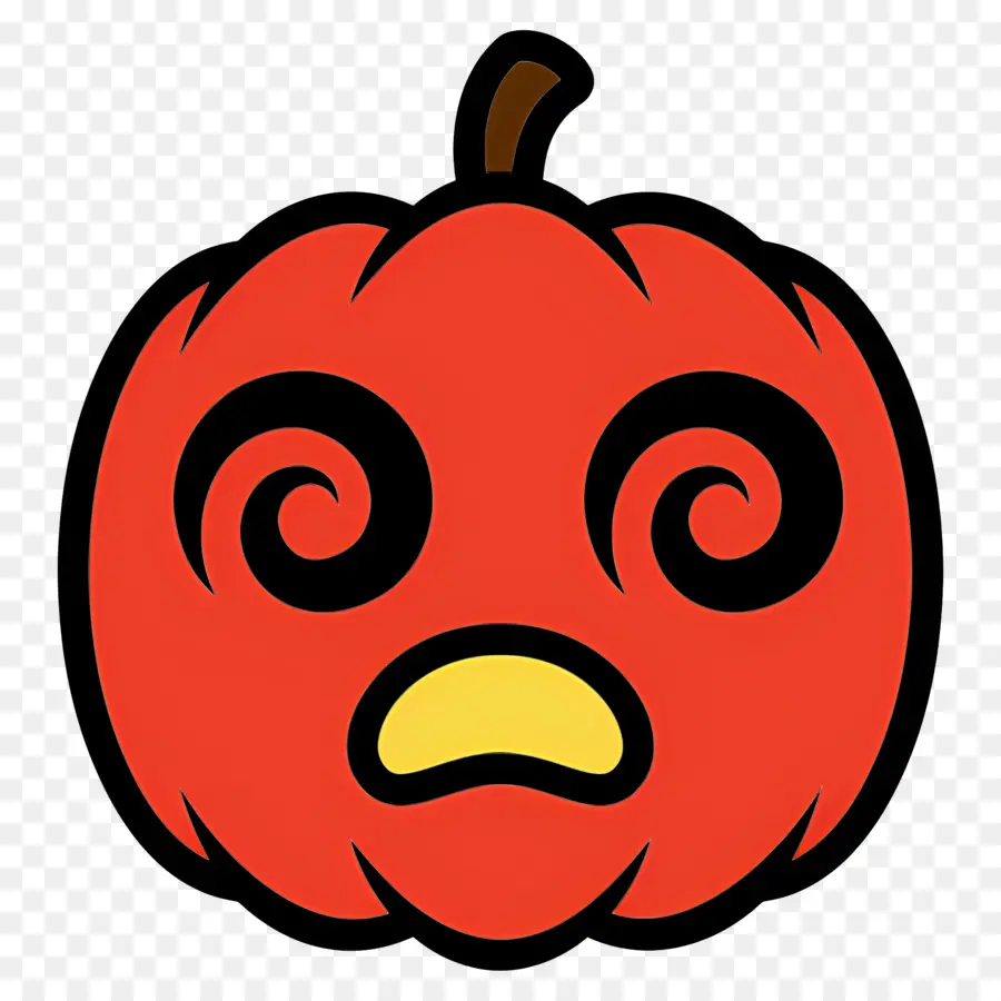 Calabaza De Halloween Aterradora，Calabaza Roja PNG