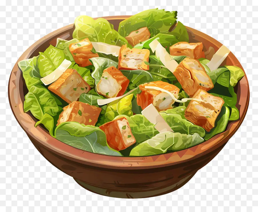 Ensalada Cesar，Lechuga PNG