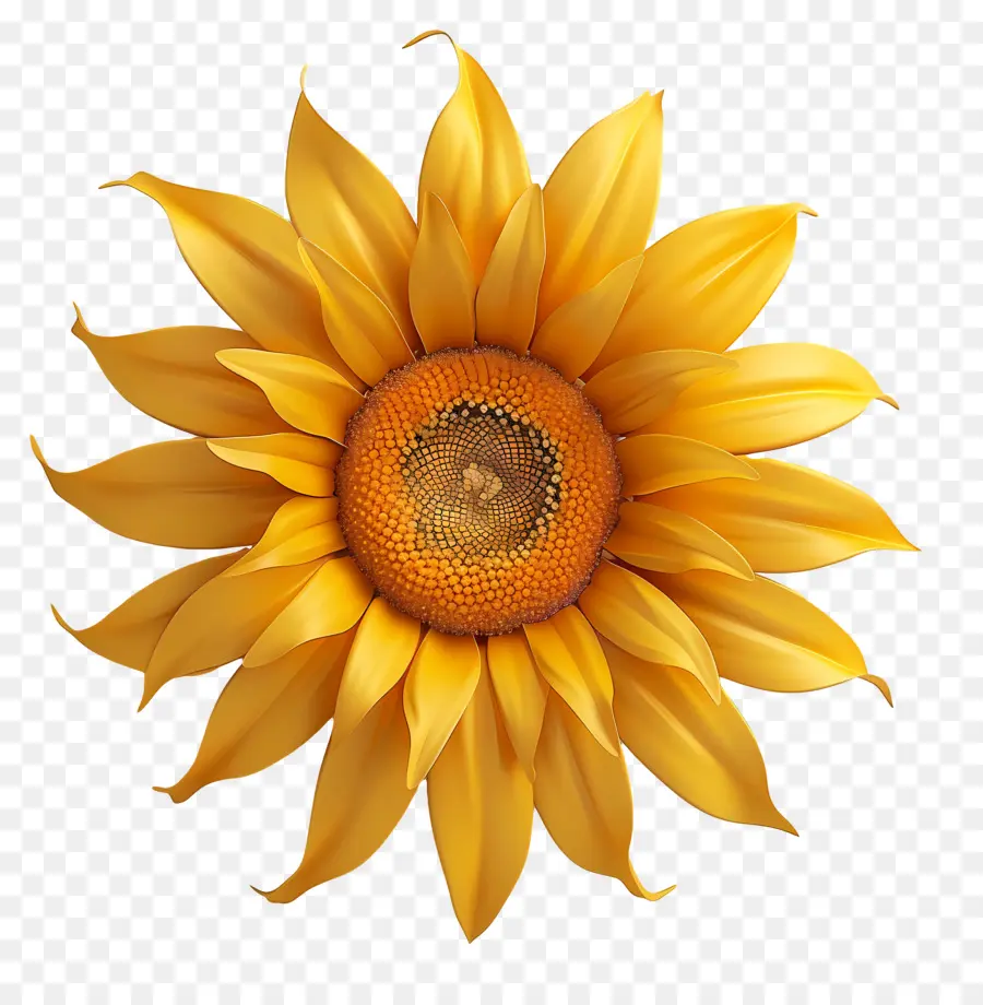 Flor 3d，Girasol PNG