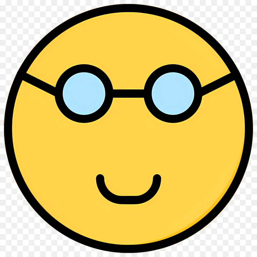 Emoji Nerd，Cara Sonriente PNG