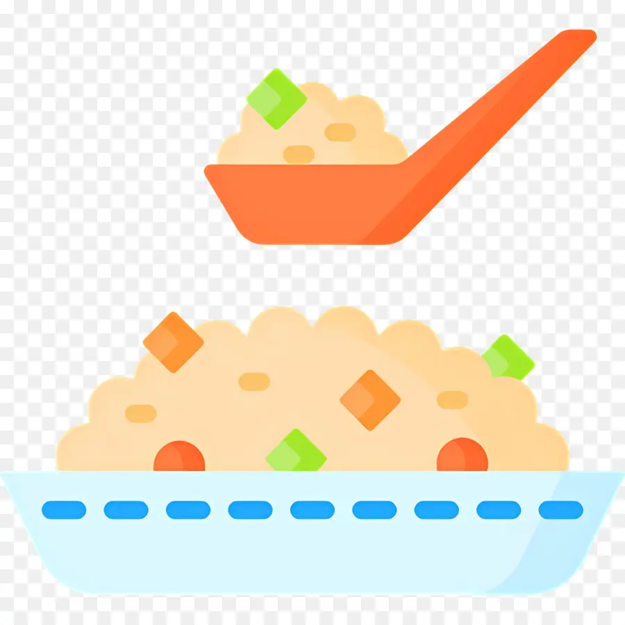 Arroz Frito，Arroz Con Cuchara PNG