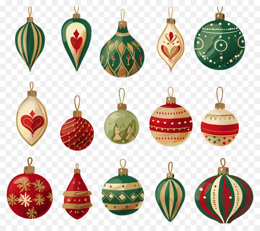 Bolas De Navidad，Adornos Navideños PNG