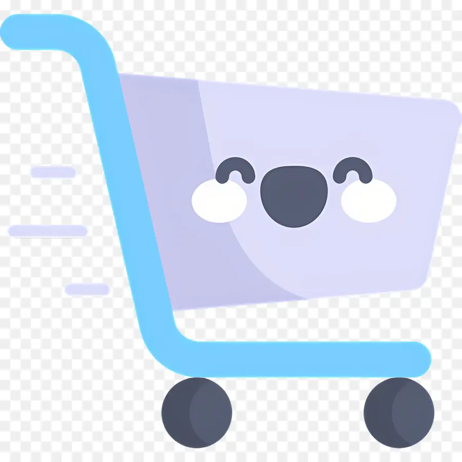 Carro De La Compra，Carro De Compras Con Cara PNG