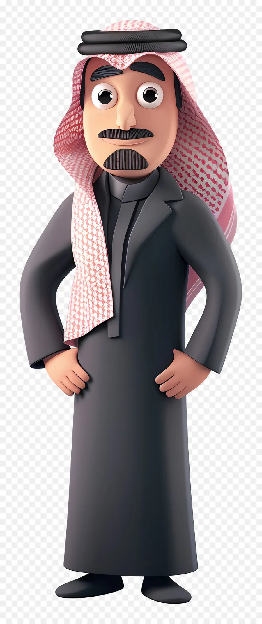 Empresario árabe Saudí，Hombre De Dibujos Animados PNG