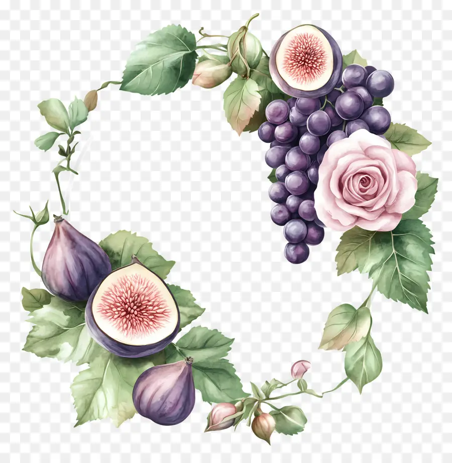 Corona De Uva，Corona De Uvas E Higos PNG