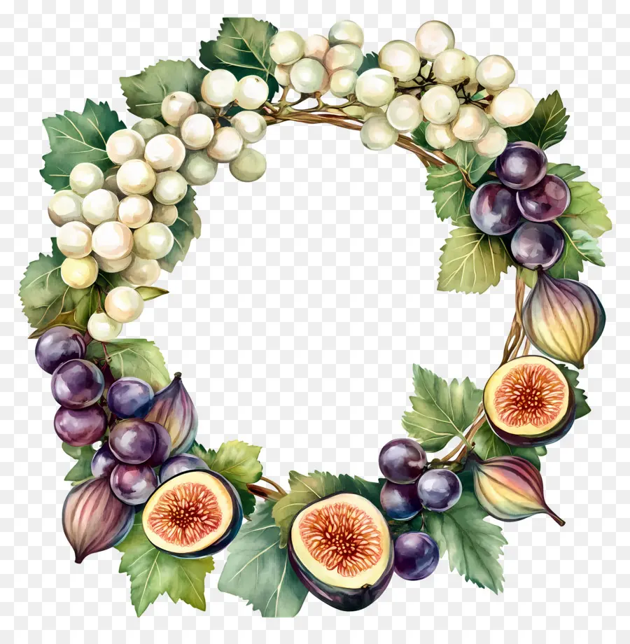 Corona De Uva，Corona De Uvas E Higos PNG