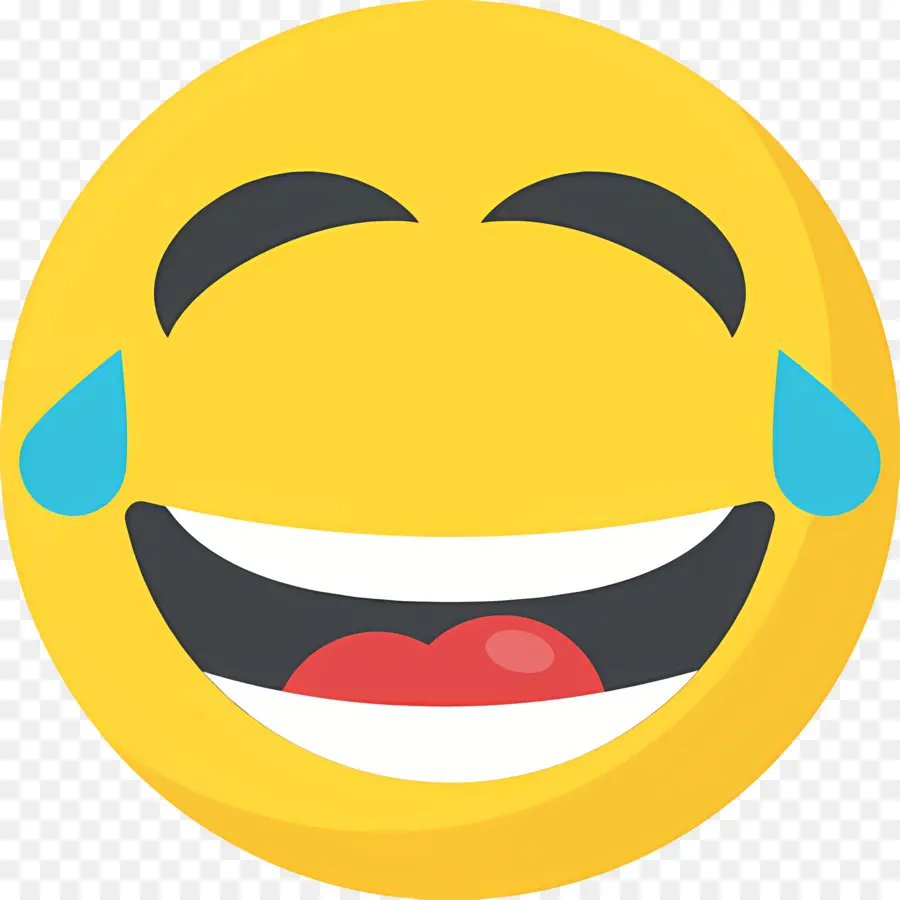 Risa Emoji，Emoji Emocionado PNG