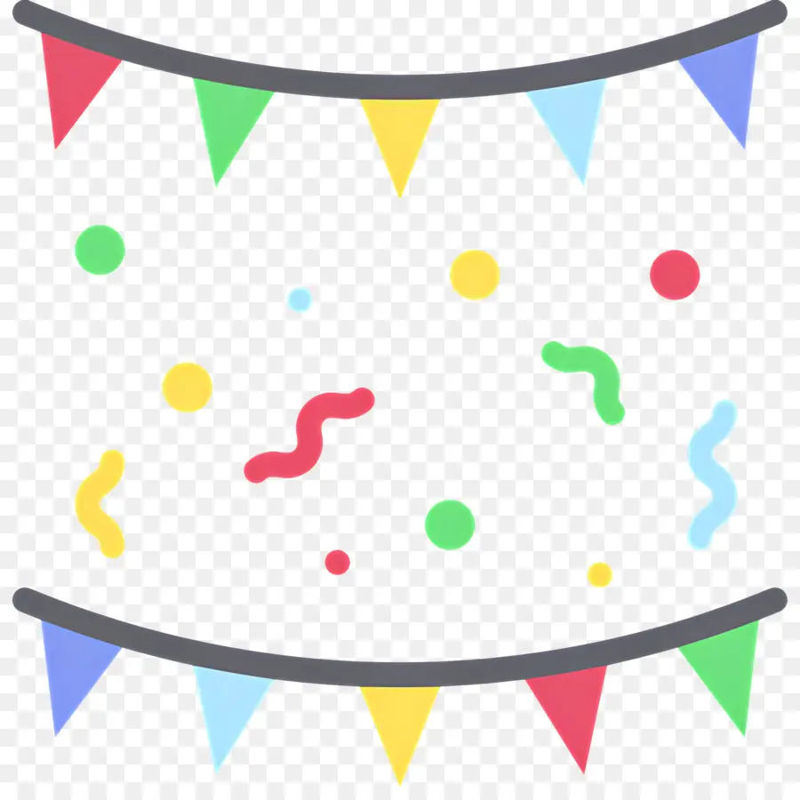 Bandera De Cumpleaños，Decoraciones De Fiesta PNG