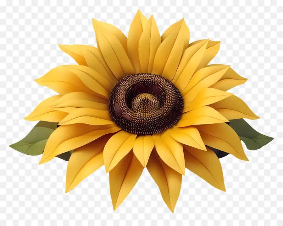 Flor 3d，Girasol PNG