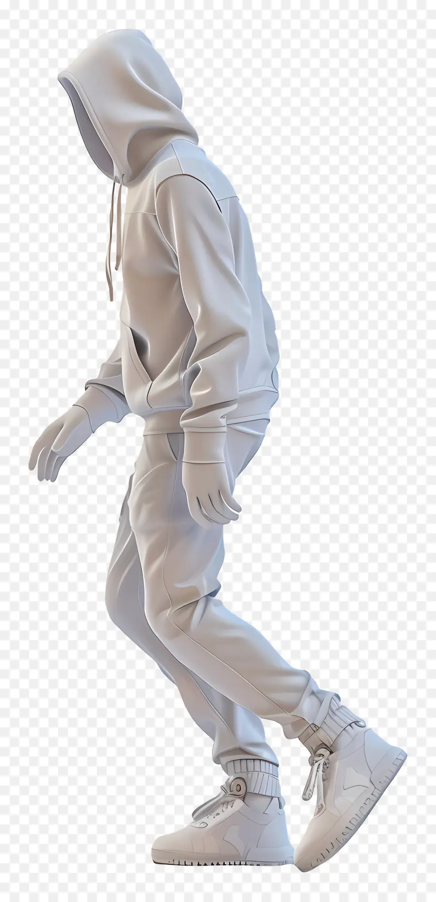 Hombre 3d，Figura Encapuchada PNG