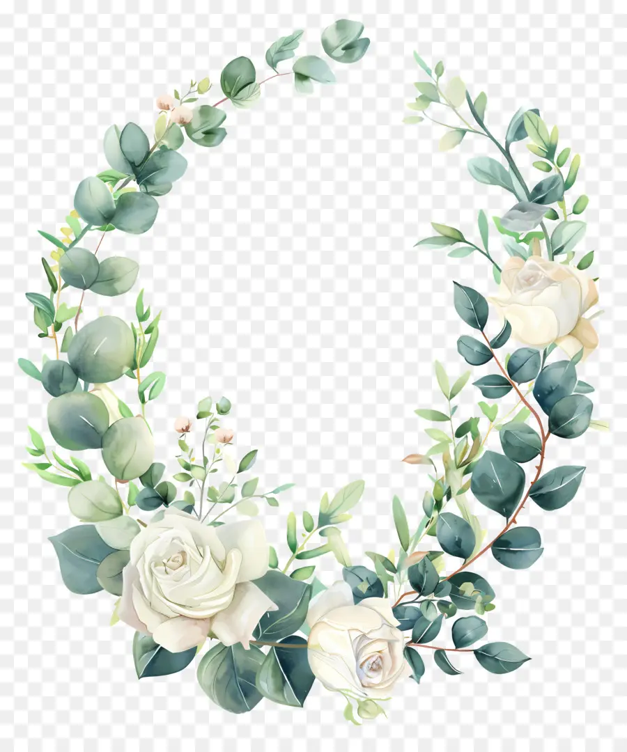 Corona De Eucalipto，Corona De Flores PNG