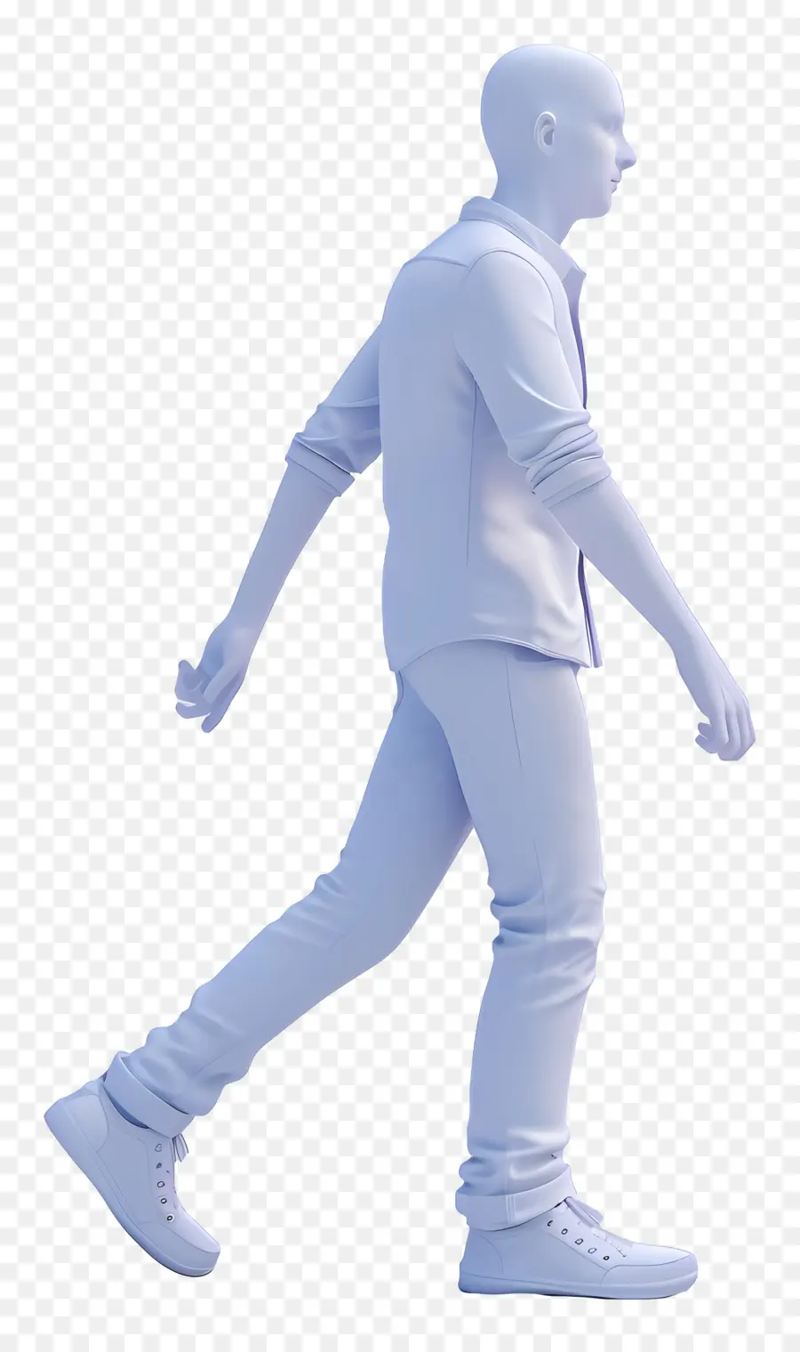 Hombre 3d，Figura Caminando PNG