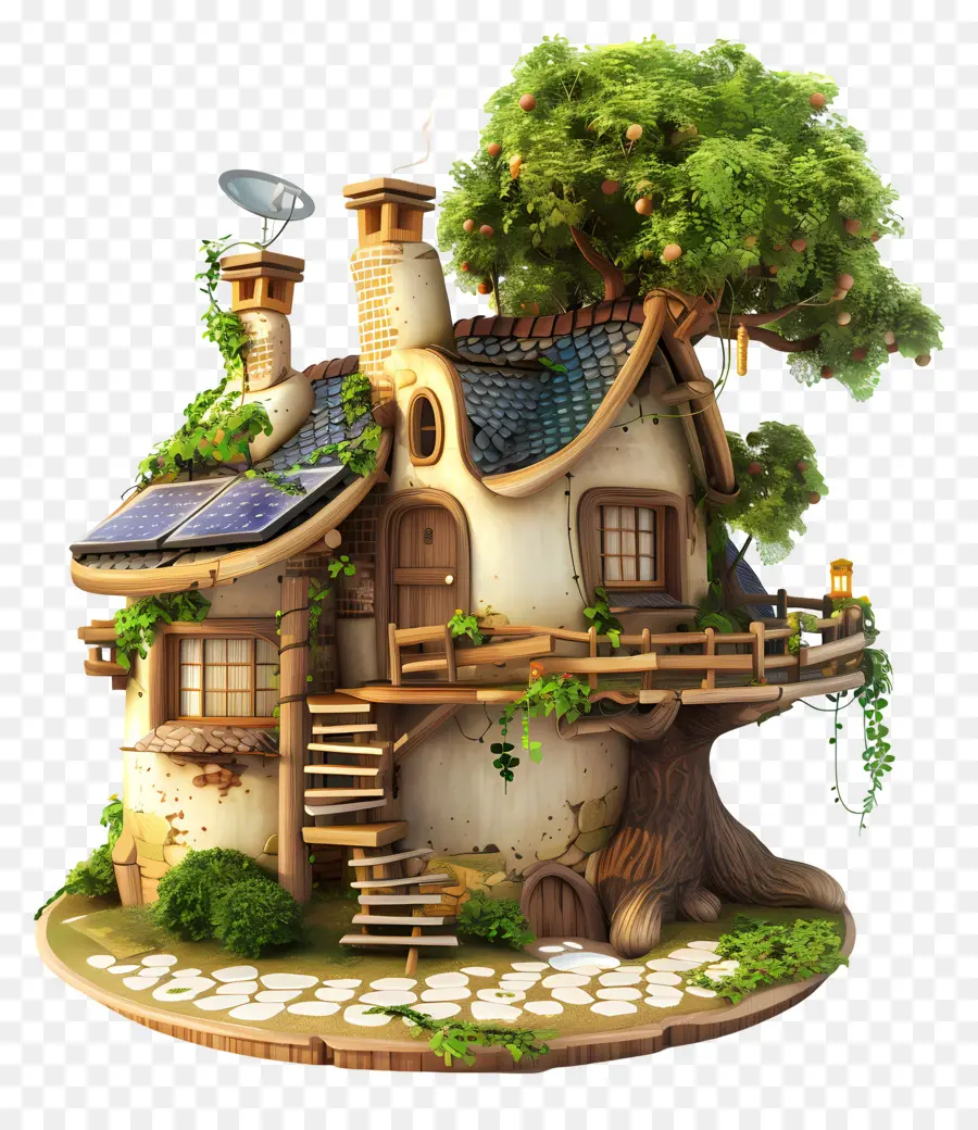 Casa 3d，Casa De Fantasia PNG