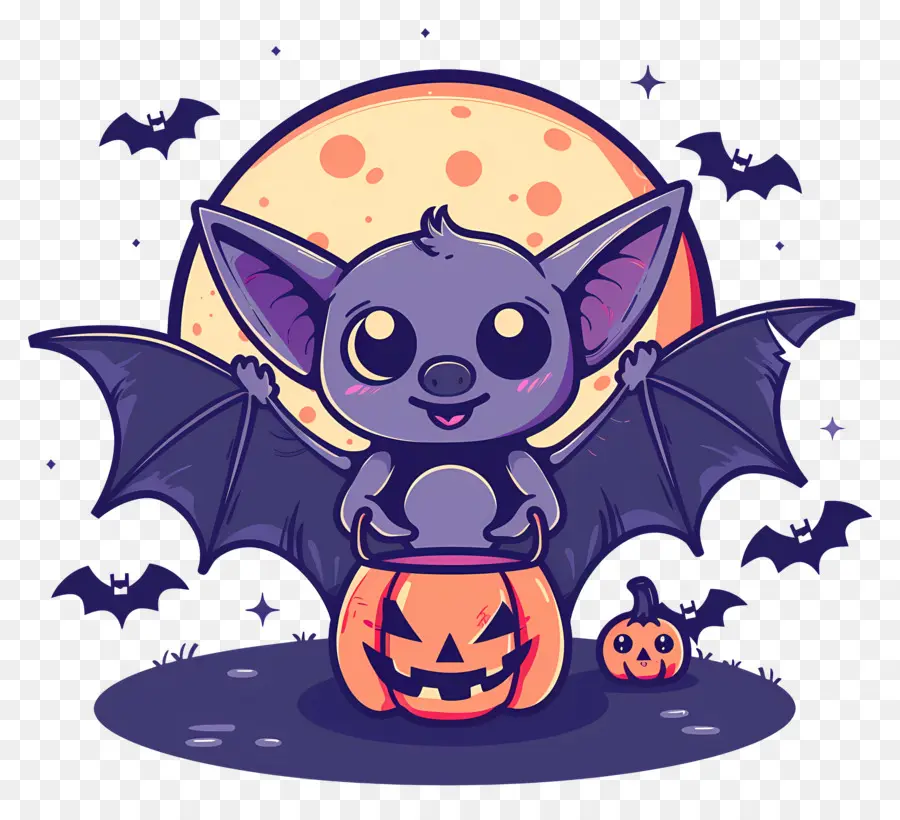 Murciélago De Halloween，Murciélago De Dibujos Animados PNG