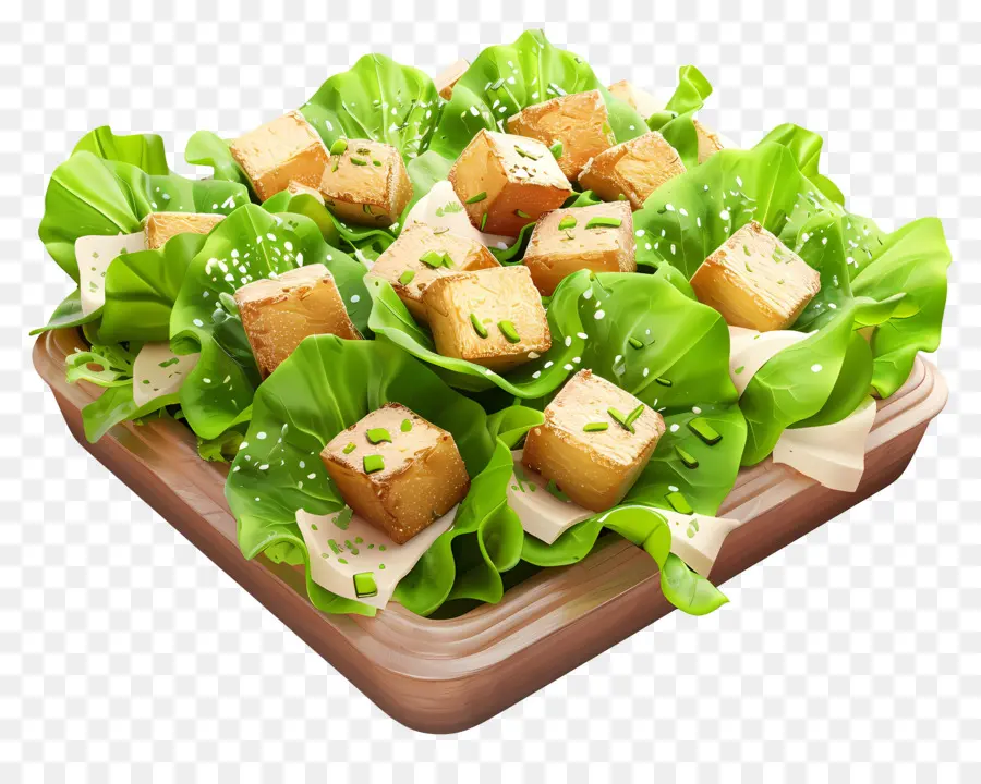 Ensalada Cesar，Ensalada De Tofu PNG