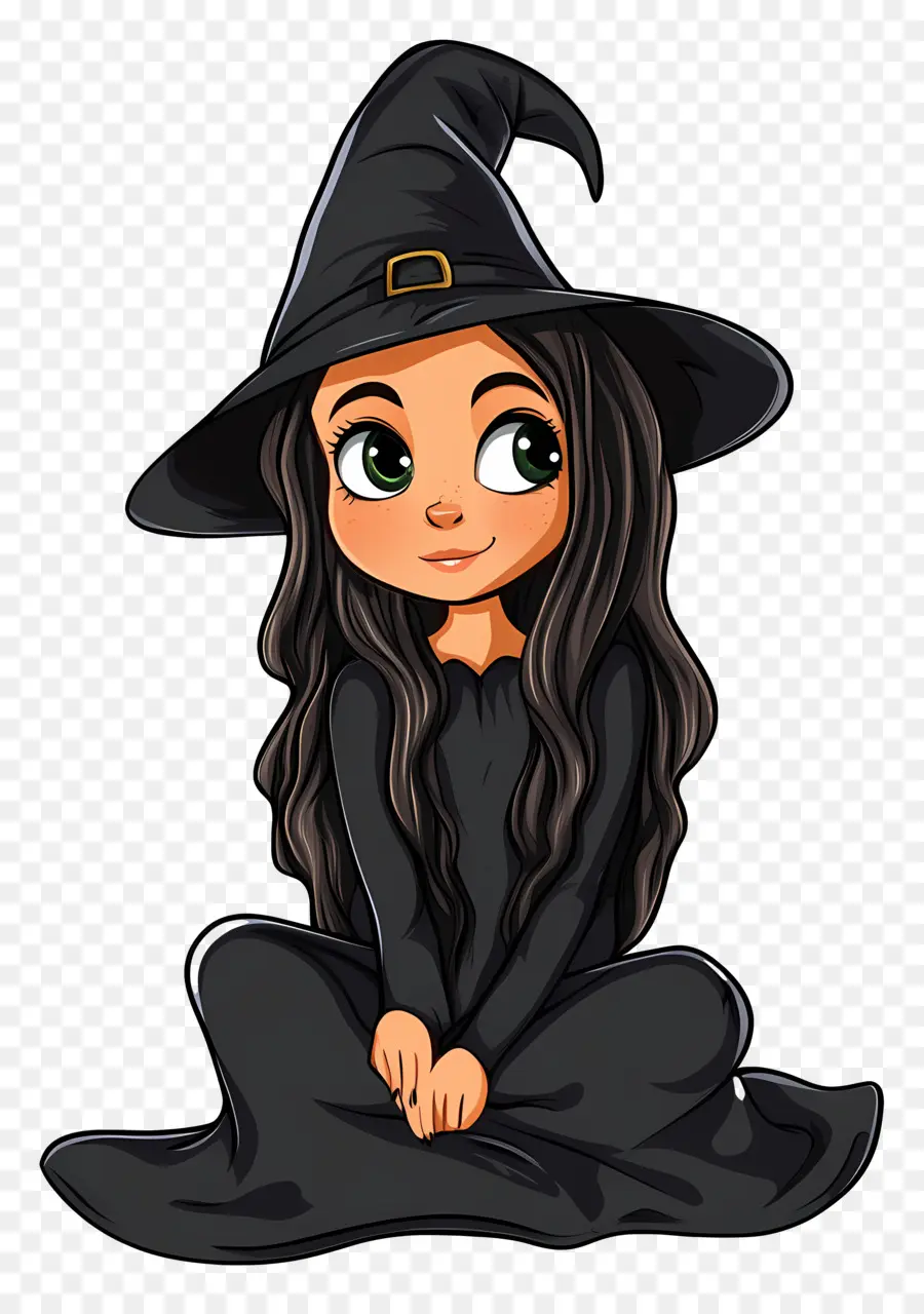 Bruja De Halloween，Linda Bruja Con Pelo Rojo PNG