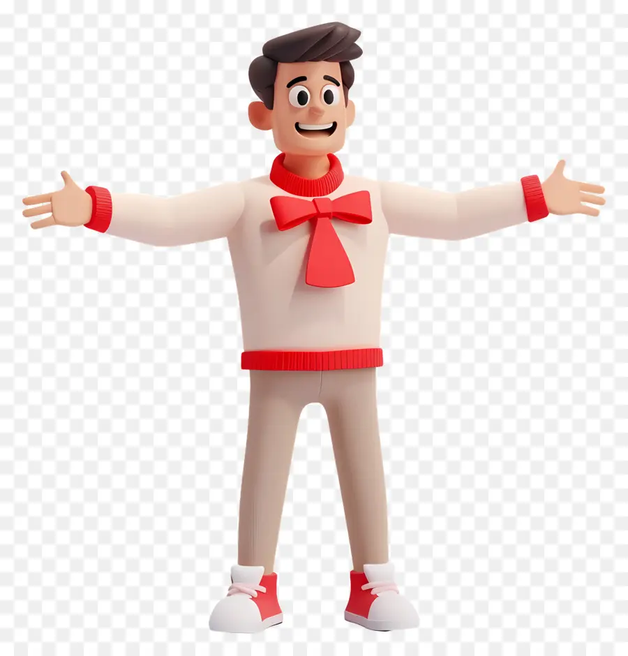 Hombre 3d，Personaje De Dibujos Animados PNG