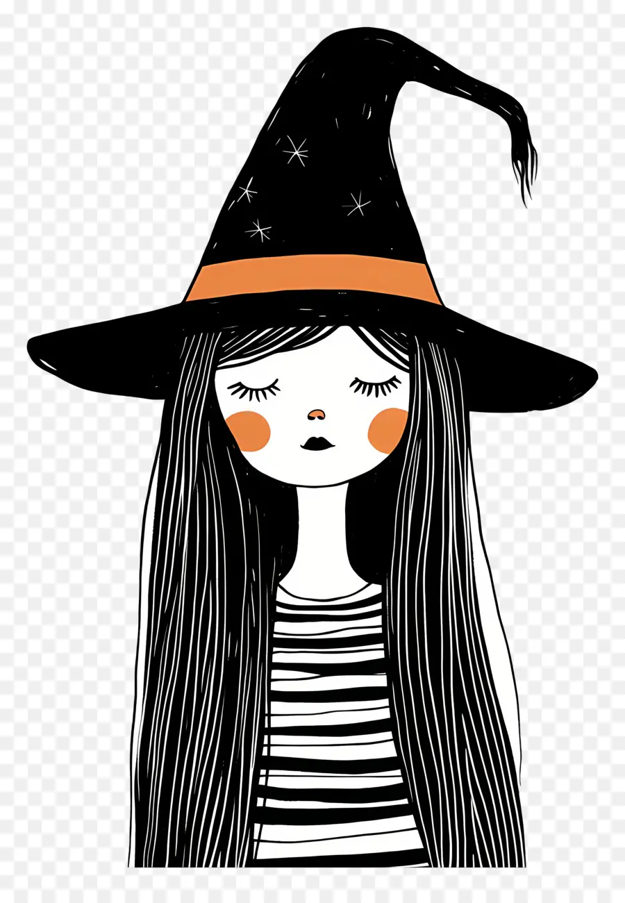 Bruja De Halloween，Bruja Con Sombrero PNG