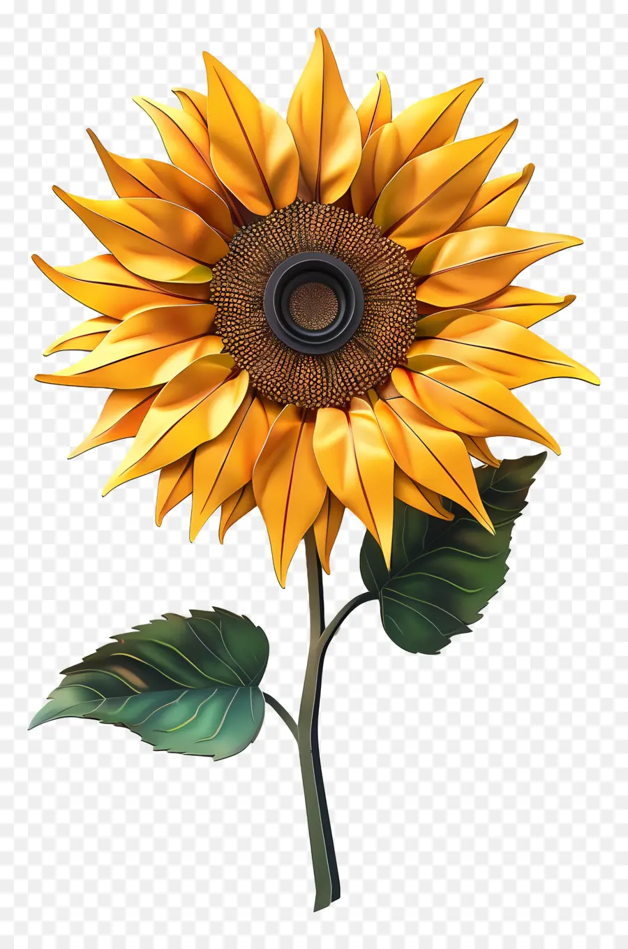 Flor 3d，Girasol PNG