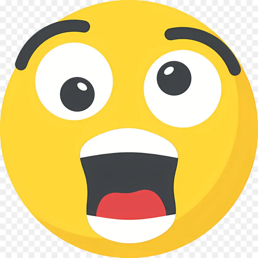 Emoji Sorprendido，Emoji Emocionado PNG