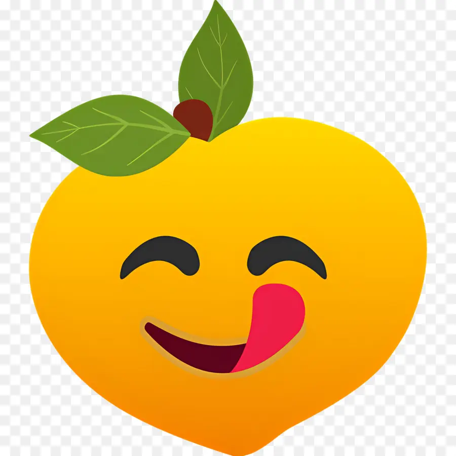 Melocotón Emoji，Emoji De Durazno PNG