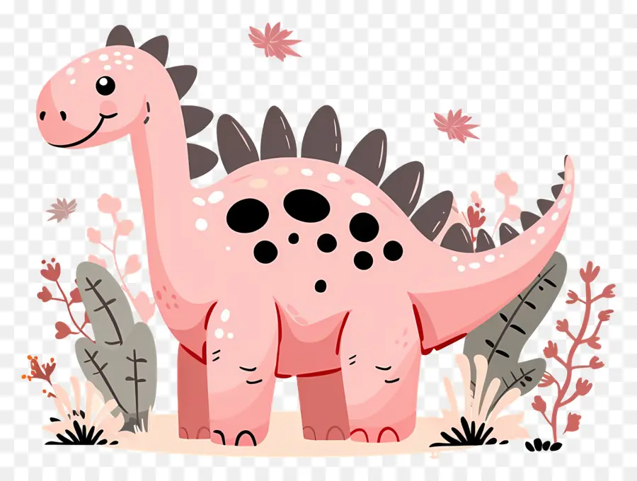 Dinosaurio De Dibujos Animados，Dinosaurio Rosa PNG