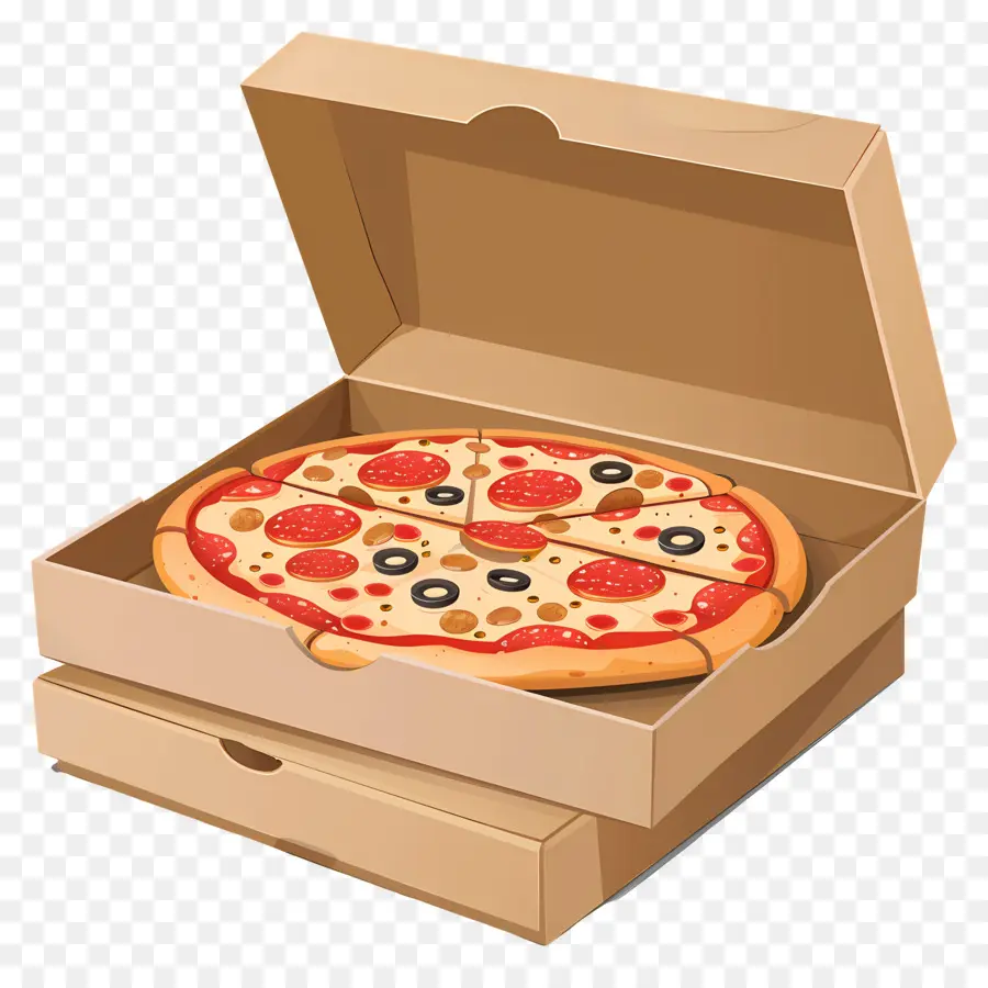 Caja De Pizza，Pizza En Caja PNG