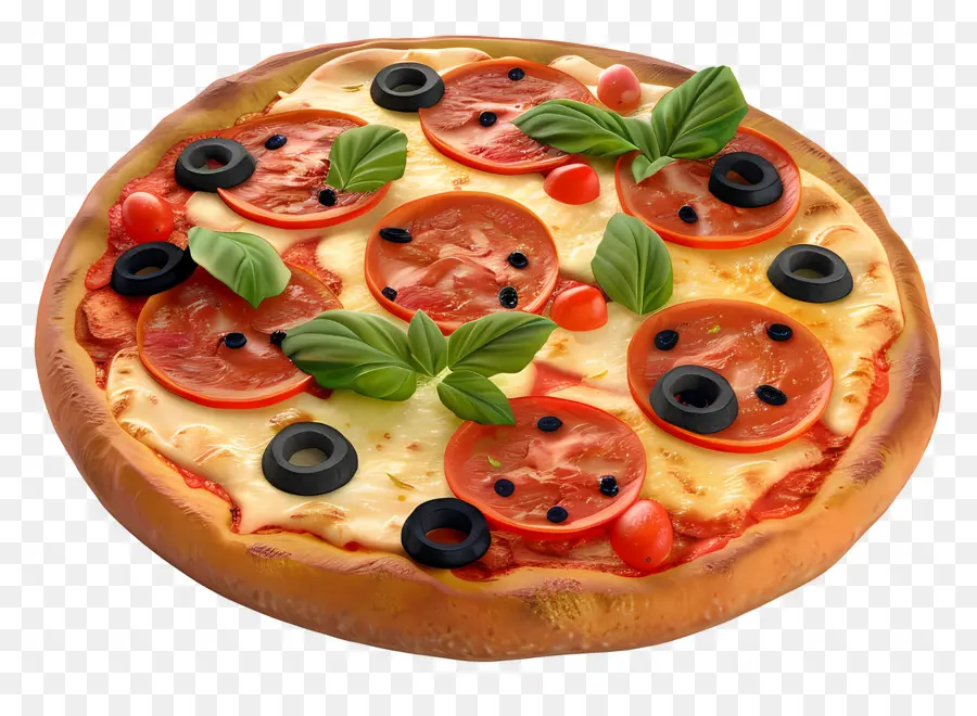 Pizza Italiana，Pizza Entera PNG